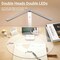 White Desk Lamp for Home Office,Portable Small Desk Lamp with 3 Lighting Modes, Battery Operated Rechargeable Desk Light for Kids, Reading,Studying,Dormitory, White